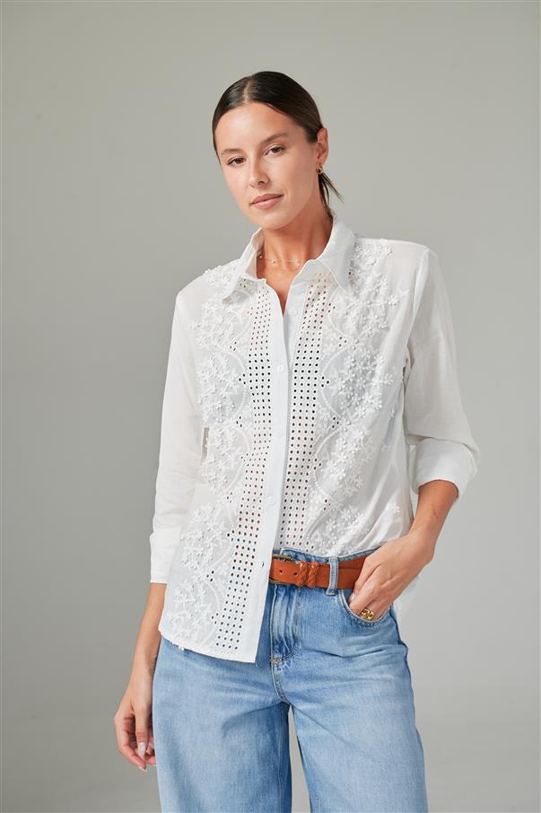 Camisa Vallys Bordada